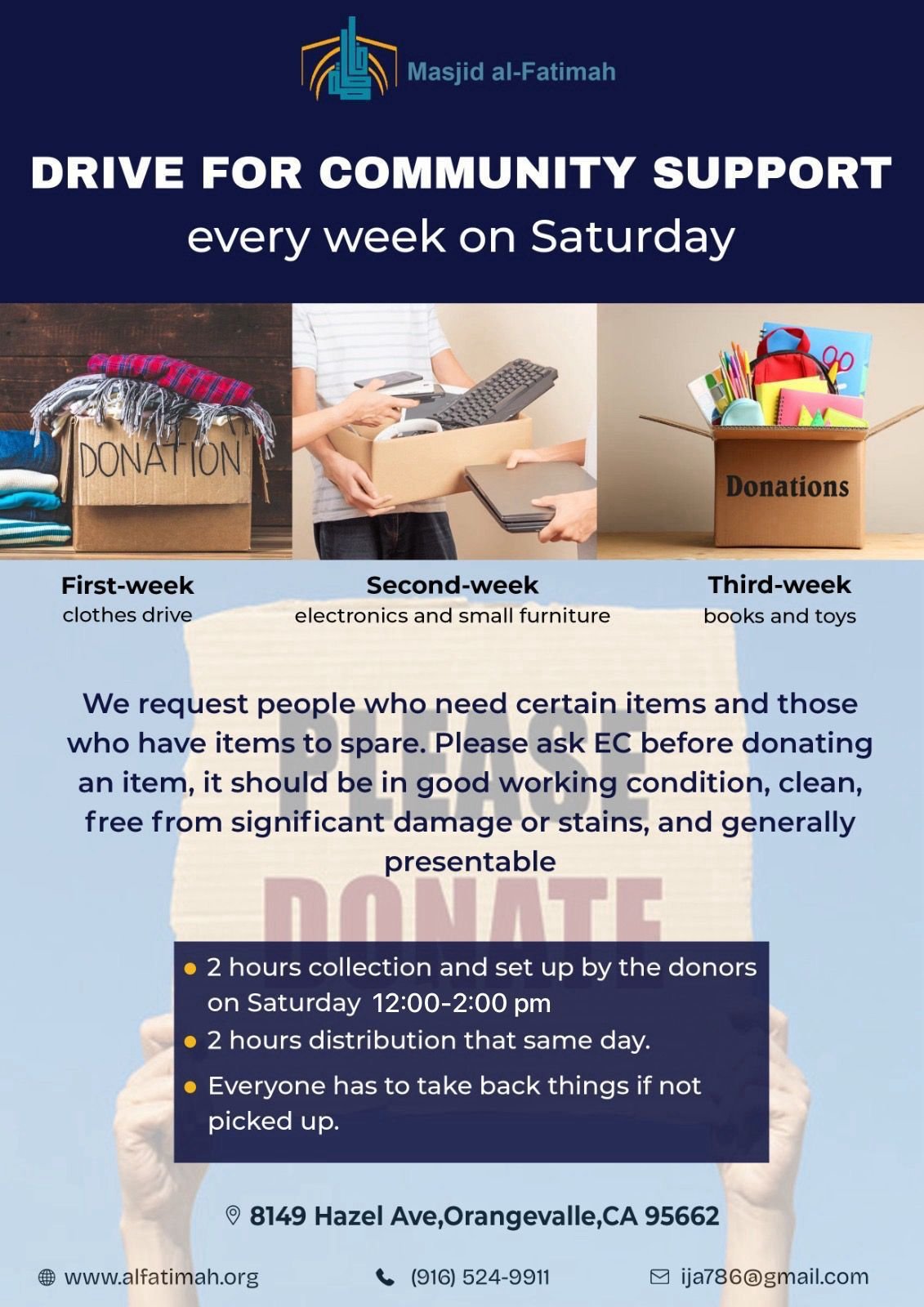 Drive for Community support